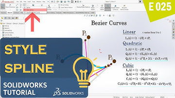 SolidWorks Sketch Tutorial (E025) │ Style Spline vs Spline – Advanced Sketch Tutorial