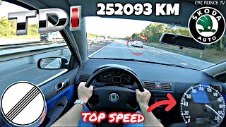 Skoda Fabia 1.9 TDI 101HP | TOP SPEED on German AUTOBAHN | NO LIMIT