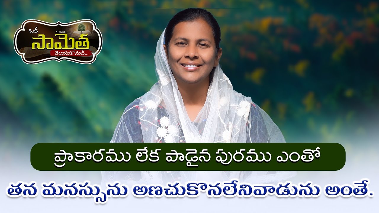 ఒక సామెత తెలుసుకోండి! | Commentary on Proverbs | God's Knowledge | Shekena Glory Caleb