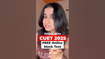 🔥CUET Online FREE Mock Tests (Subject- wise) #cuet2025 #delhiuniversity #cuetmocktest
