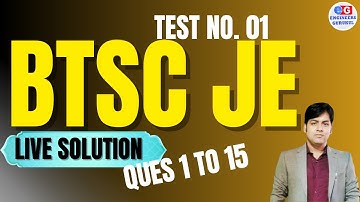 BTSC JE | TEST SOLUTION | 2700+ Vacancies| #btscje #btscjelatestnews