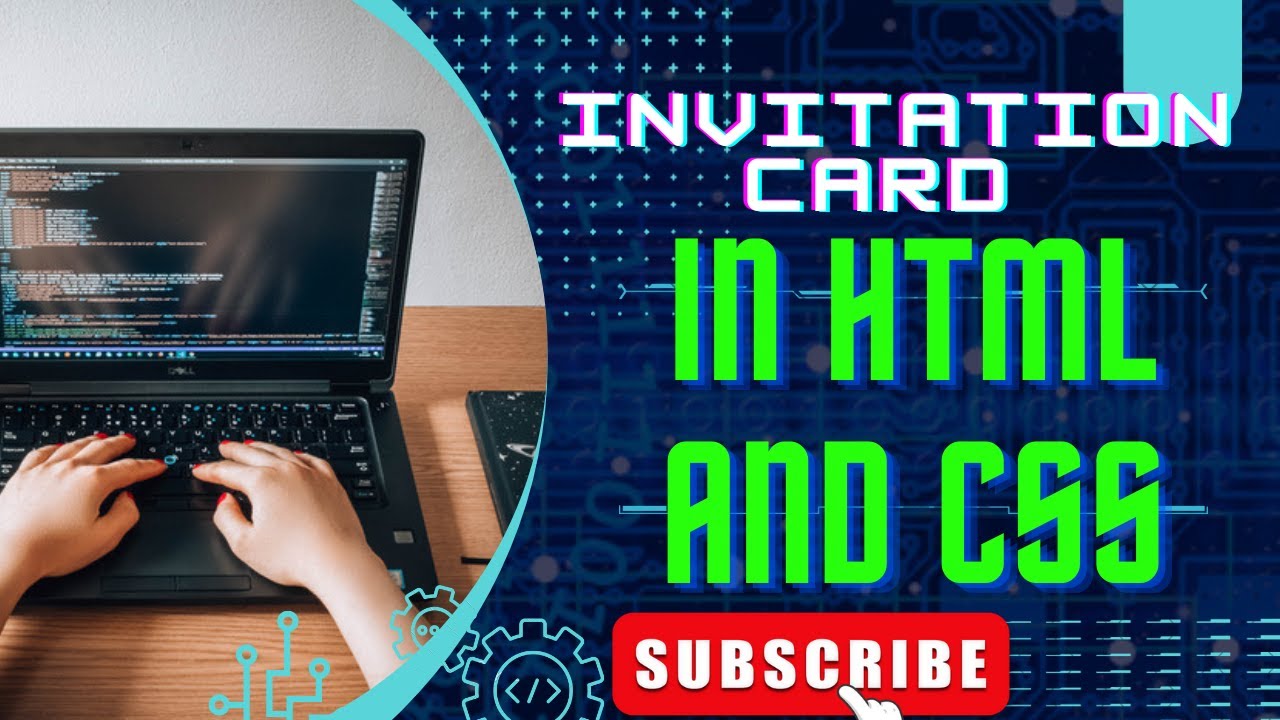 CREATE A INVITATION CARD IN HTML AND CSS....... #html #htmlcss #code ...