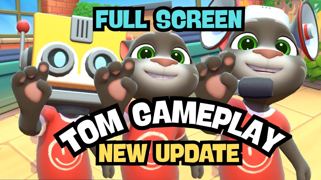 Говорящий Том 2 БОЛЬШОЕ ОБНОВЛЕНИЕ 2025 ПОЛНЫЙ ЭКРАН || Мой Говорящий Том ТЫКАЕТ НАС на экране