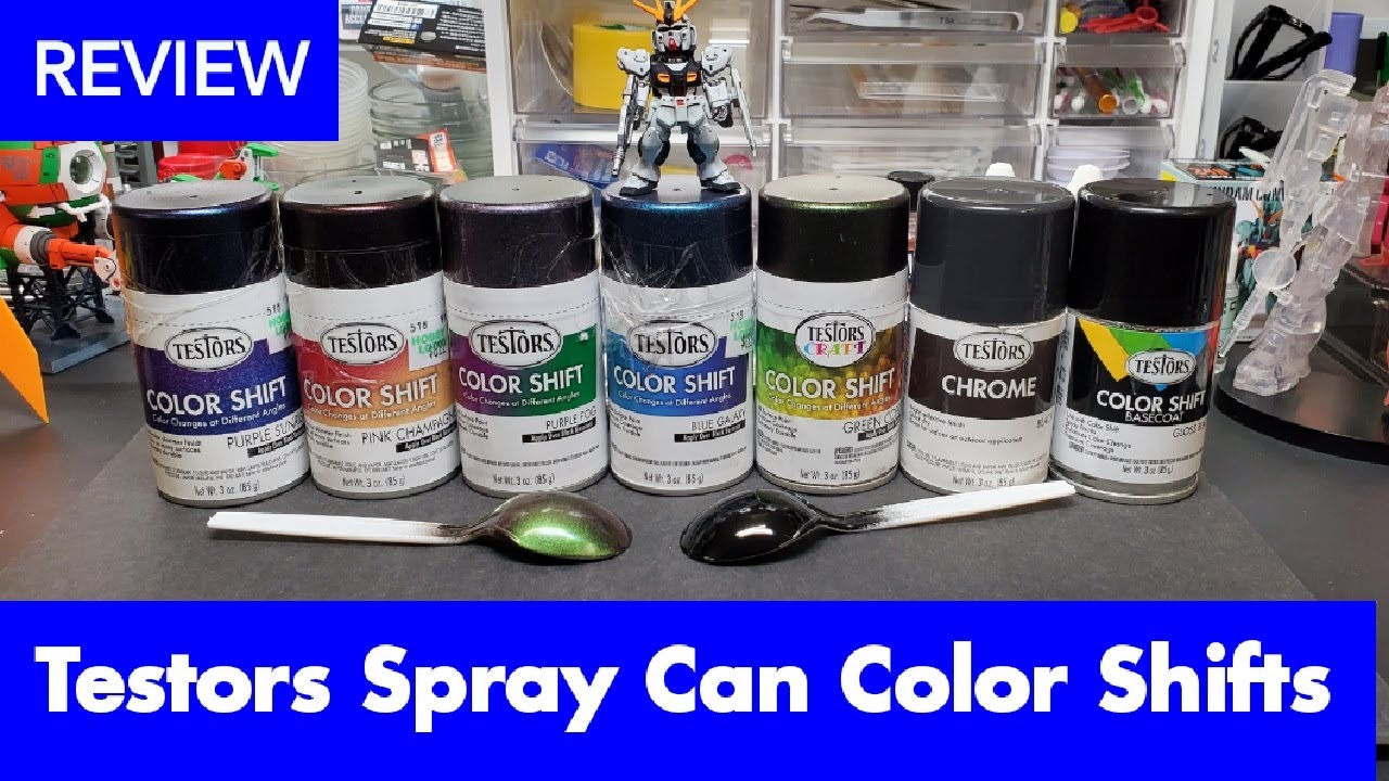 Review Testors Color Shift Spray Cans - Great Results !! 