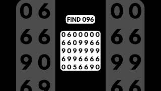 Can you find the number 096 within 5 seconds!