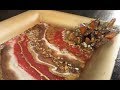#31- Pouring a Red and Gold Resin Geode in a Decorative Tray, on a Budget!