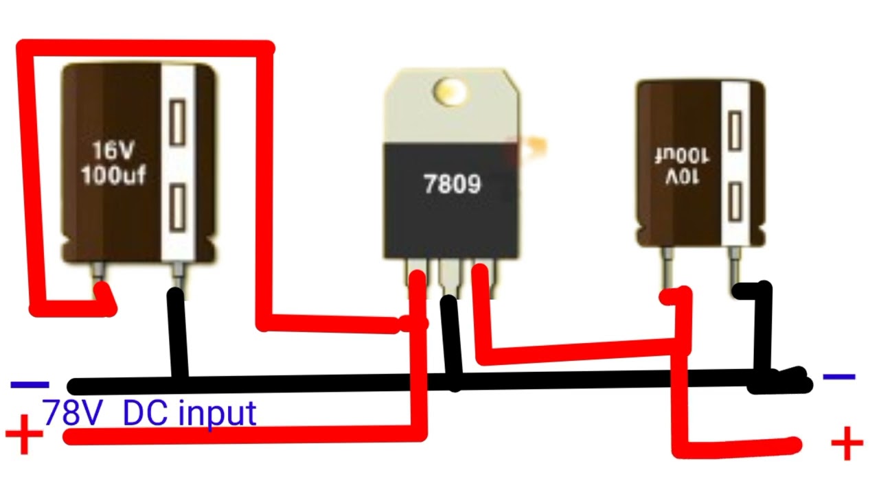 how to make 24V to 9V supply with 7809 regulator||  5 वोल्ट सप्लाई निकालो 12v से 78v तक ||