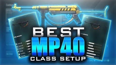 THE BEST CALL OF DUTY WW2 MP40 CLASS SETUP!