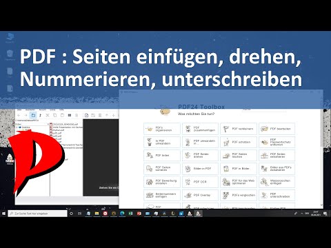 PDF : Seiten einfügen, drehen, entfernen, nummerieren, unterschreiben + mehrere PDFs zusammenfügen