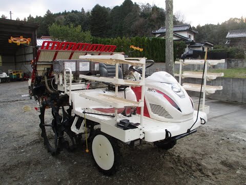 ヤンマー 6条植え 田植機 VP6X側条 施肥 ダブルタイヤ パワステUFO仕様 ヤンマー 田植機 VP60X 19.7ps 使用時間134h 6条植 ロータリ
