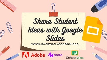 Share Student Ideas with Google Slides