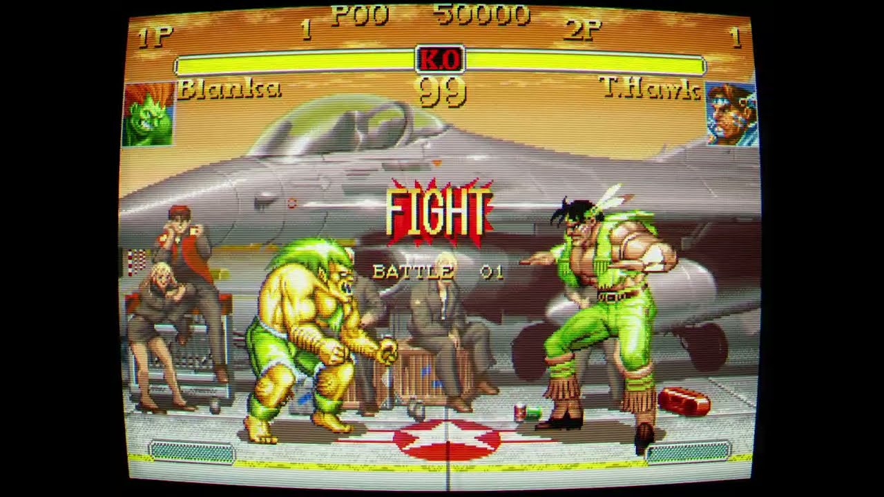 'Sunset Airbase' Guile SF2 Stage (CPS2 ver) palmod by ‪@Crayfis‬