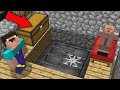 WHO BUILD BIG SECRET BUNKER UNDER MY BED in Minecraft ? 100% TROLLING TRAP !