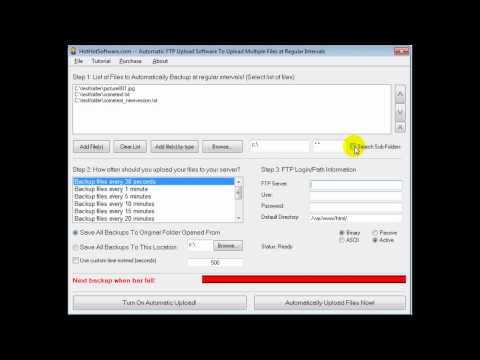 How to automatically upload files via FTP at regular intervals