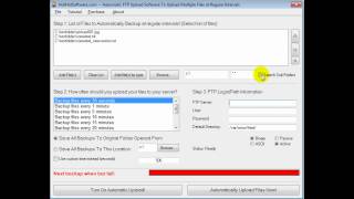 How to automatically upload files via FTP at regular intervals