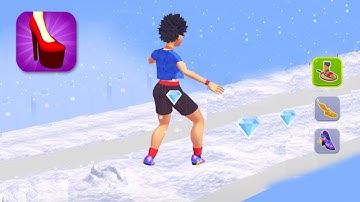 Shoe Race 👠🥾👟 Android, iOS Gameplay All LEVEL #shorts