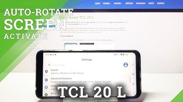 How to Enable Automatic Screen Rotation in TCL 20 L - Switch On Auto-Rotate