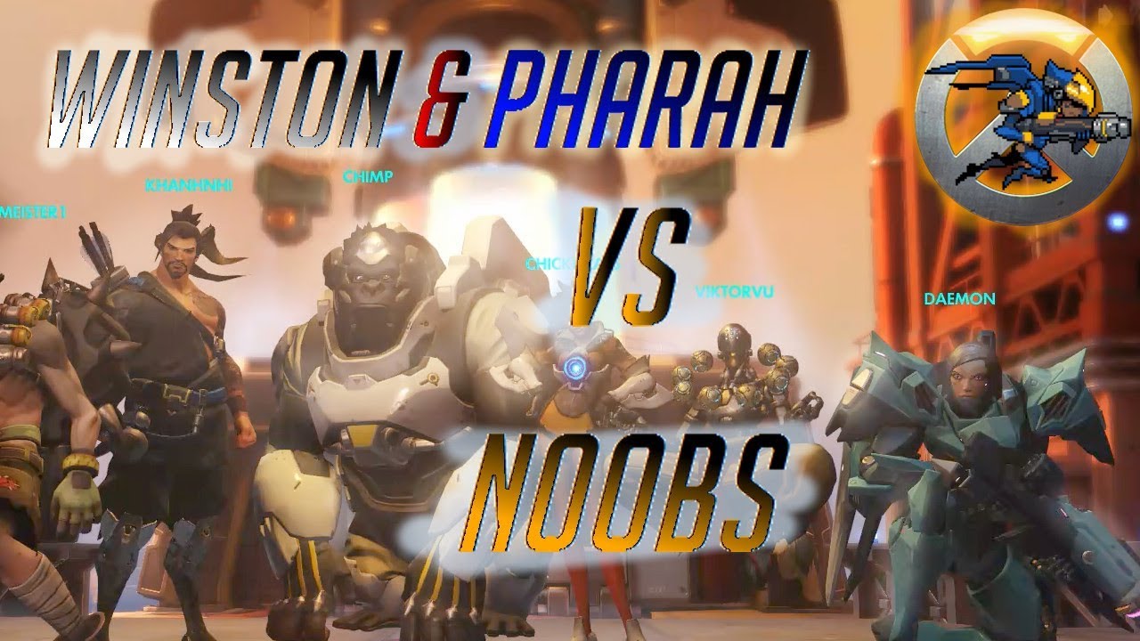 Winston & Pharah VS Noobs