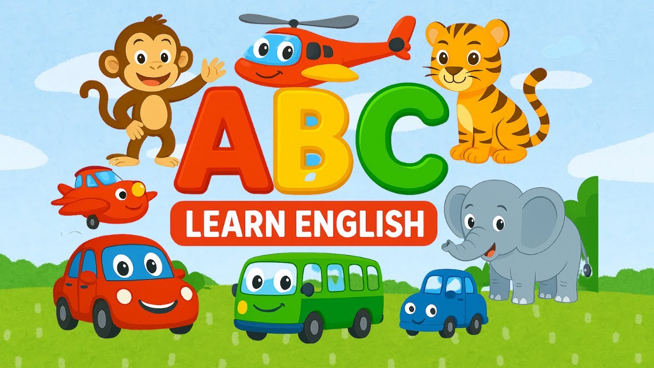 Learn the English ABCs with Animals and Vehicles | Fun Learning for ...