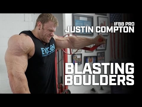 IFBB Pro Bodybuilder Justin Compton Trains Shoulders Contest Prep