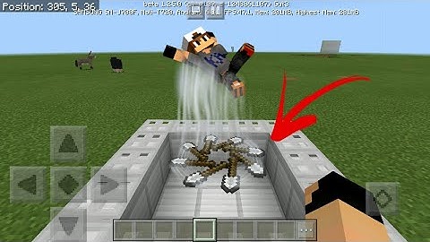 MCPE 1.2 How To Make a Huge Realistic Fan | Command block creation