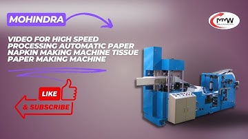 Video for High Speed Processing Automatic Paper Napkin Making Machine Tissue Paper Making Machine