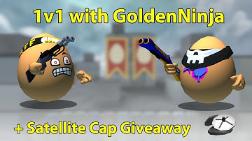 1v1 with GoldenNinja + Satellite Cap Giveaway | Shell Shockers