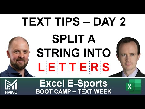 Split text into