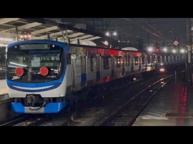 東臨71-000形ﾄﾘZ14編成J-TREC新津出場甲種輸送】EH200形3号機+東京臨海
