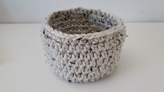 How to Crochet a Basket - HDC Repeat - Half Double Crochet Repeat