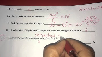 CONSTRUCTION OF A REGULAR HEXAGON INSCRIBED IN A CIRCLE