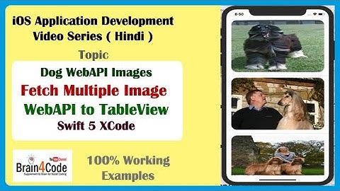 How to Fetch and Parse WebAPI Data with Images into Custom TableView Swift 5 XCode | Hindi | Easy