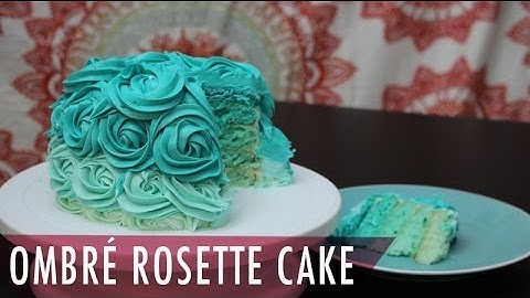 Ombre Rosette Cake & Homemade Buttercream Frosting Tutorial