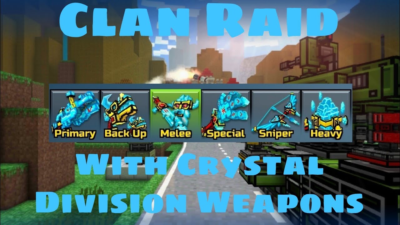 Clan Raid With Crystal Division Weapons | Pixel Gun 3D - YouTube