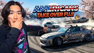 American Drift Team Takes Over Mt Fuji Circuit! (Bad Crash)