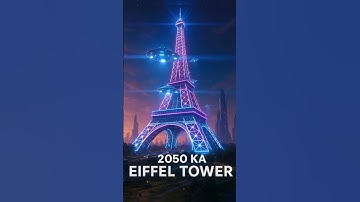 AI Ne Banaya 2050 Ka Eiffel Tower 😱 | Future Paris in 6 Seconds! #shorts #ai