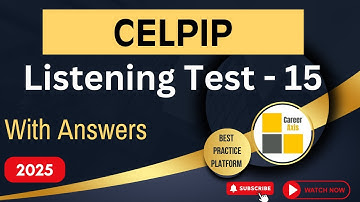 Celpip Listening Mock Test - 15 | Celpip Listening Test Practice With Answers - 2025