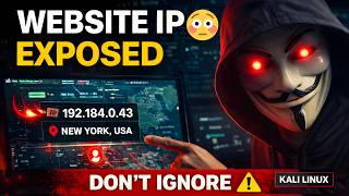 Your Website IP is Exposed 😳 | How Hackers Find IP Address Using Kali Linux