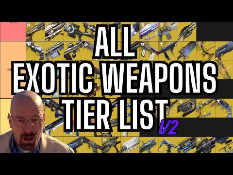 ALL EXOTIC WEAPONS TIER LIST V2 (PVE EDITION) DESTINY 2 LIGHTFALL