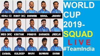 Live: BCCI Announced Team India Squad for ICC Cricket World Cup 2019 | Indian cricket team