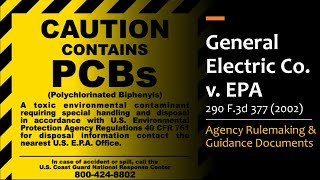 General Electric v. EPA - Agency Rulemaking & Guidance Documents Net Worth
