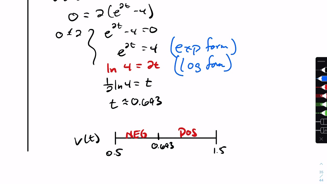 AP Calculus AB Notes 5.5 Examples of Net and Total distance (3/3) - YouTube