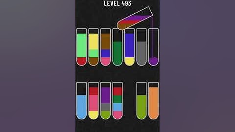 Water Sort Puzzle   level 493 !!! Mobile Cell Phone Game Walkthrough Android / Apple