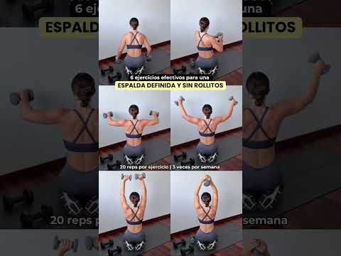 Espalda firme, estilizada y sin rollitos. 6 ejercicios efectivos #espalda #rollitos #backworkout
