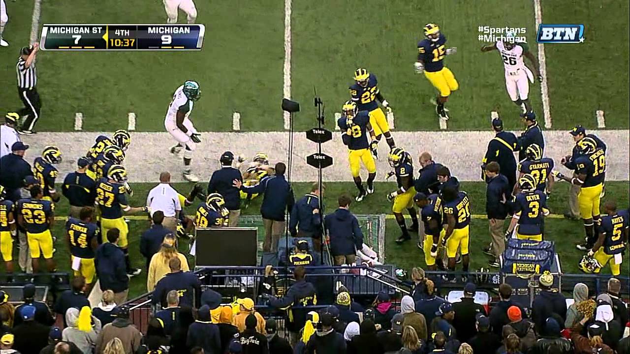 Майк Сэдлер 26 ярдовый пант фальшивый рывок