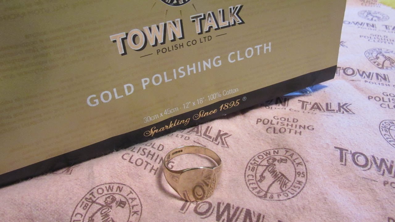 Town Talk Polish – Brilliant Gold Polishing Cloth (7 x 14 cm