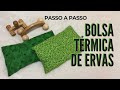 Como fazer BOLSA TÉRMICA de ERVAS para alívio da dor - COSTURA SUPER FÁCIL