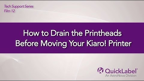How to Move Your Kiaro! Label Printer and Drain its Ink