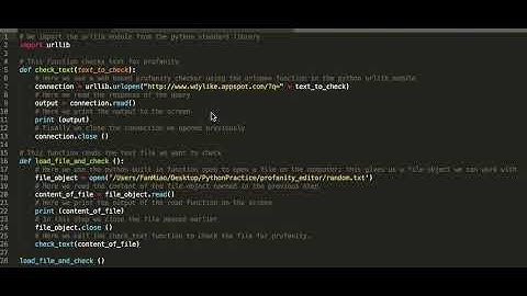 Profanity Checker Python Script