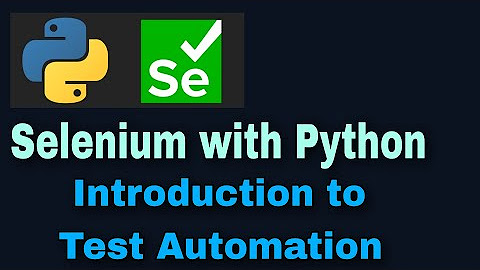 Selenium with Python : Automation Testing - YouTube